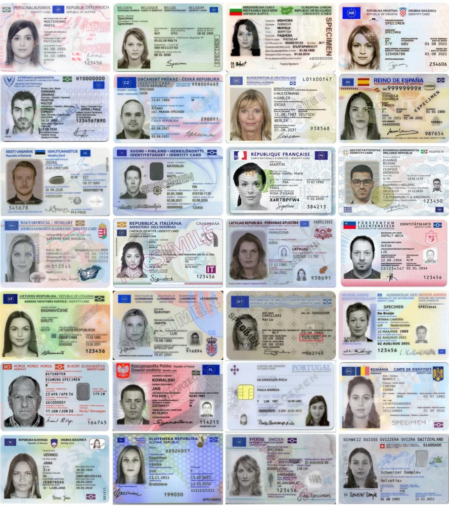 Schengen National ID Cards